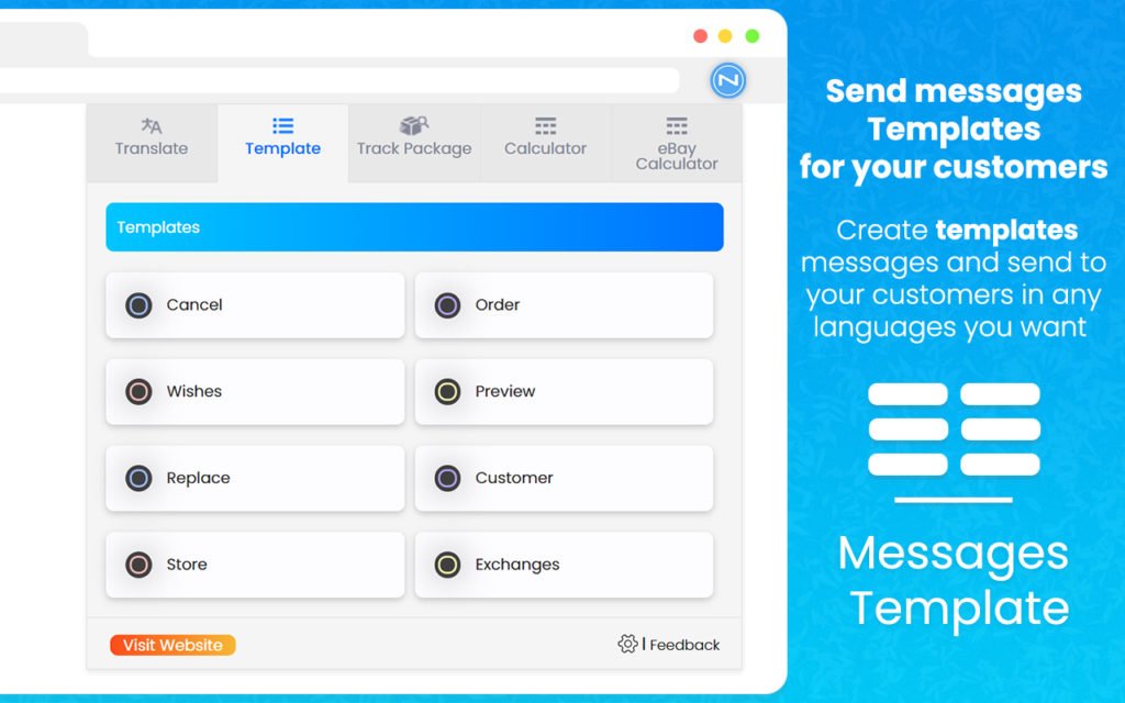 Message-Template-Ecommerce-NEOBOARDAPP